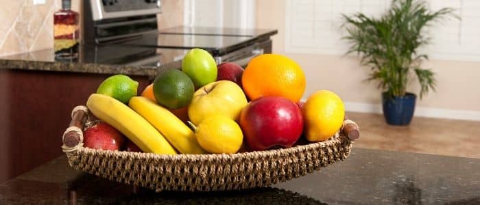 Basket of Fruit on Counter