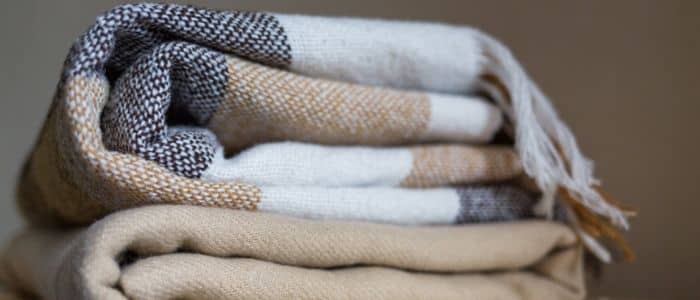 clean wool blankets